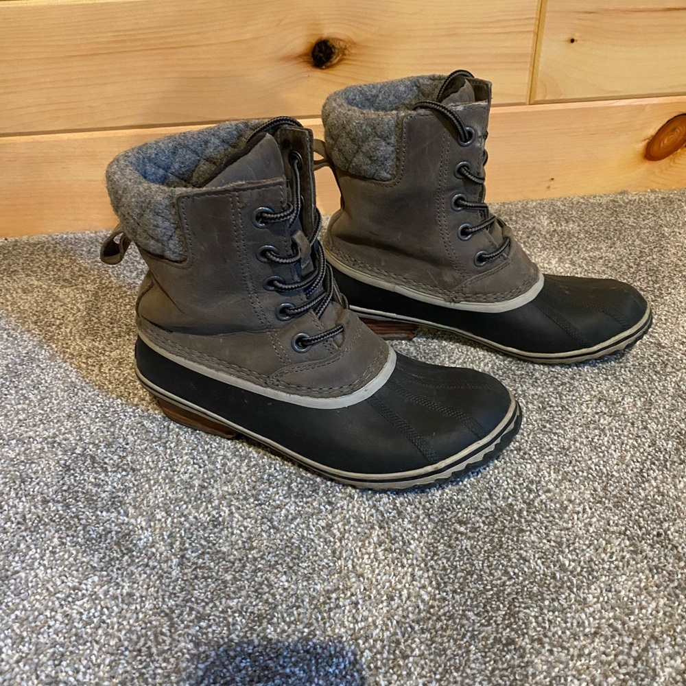 Sorel Slimpack Lace ll Quarry Black